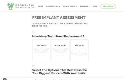 Capture Prospect Info Via Patient Assessments