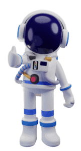 Astronaut giving a thumbs up