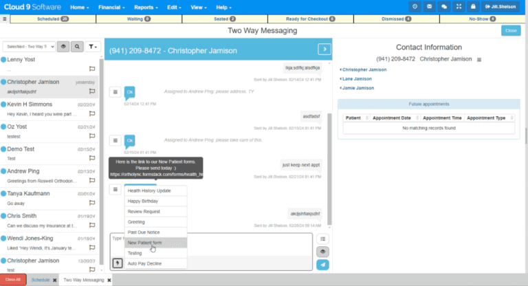Cloud 9 Orthodontic Practice Management Software